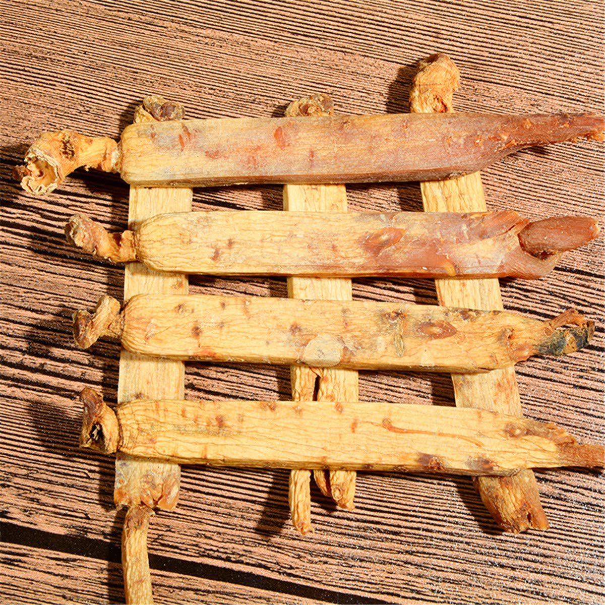Chinesischer Kräutertee Roter Ginseng Bio-Kräuter Trockener Ginseng 6 Jahre Koreanische Wurzel Neuer Dufttee Grüner Tee Gesundheitspflege Blumentee Erstklassiges gesundes grünes Lebensmittel (200g)