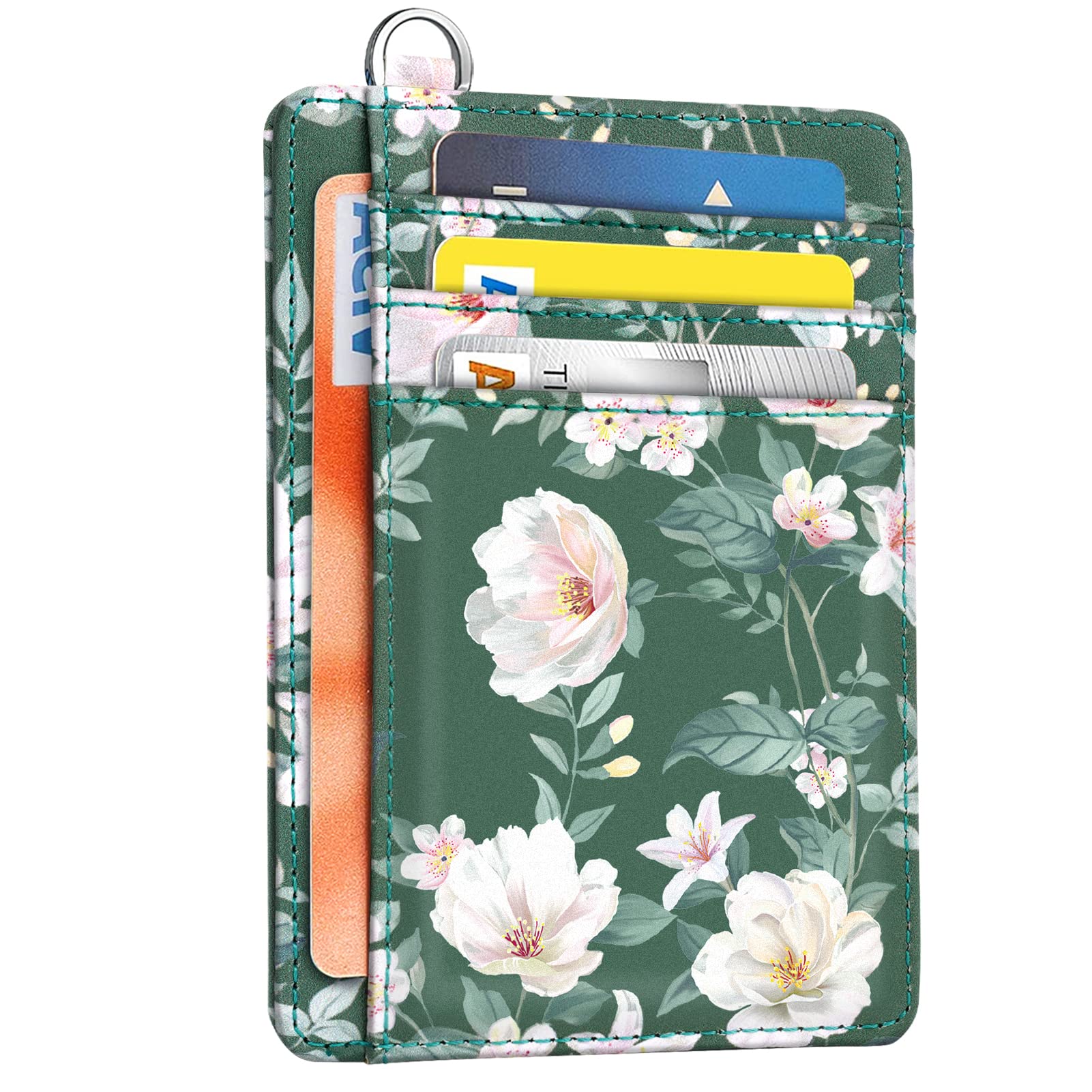 Coco Rossi Credit Card Holder Wallet Women Minimalist Slim Pocket Card Case
