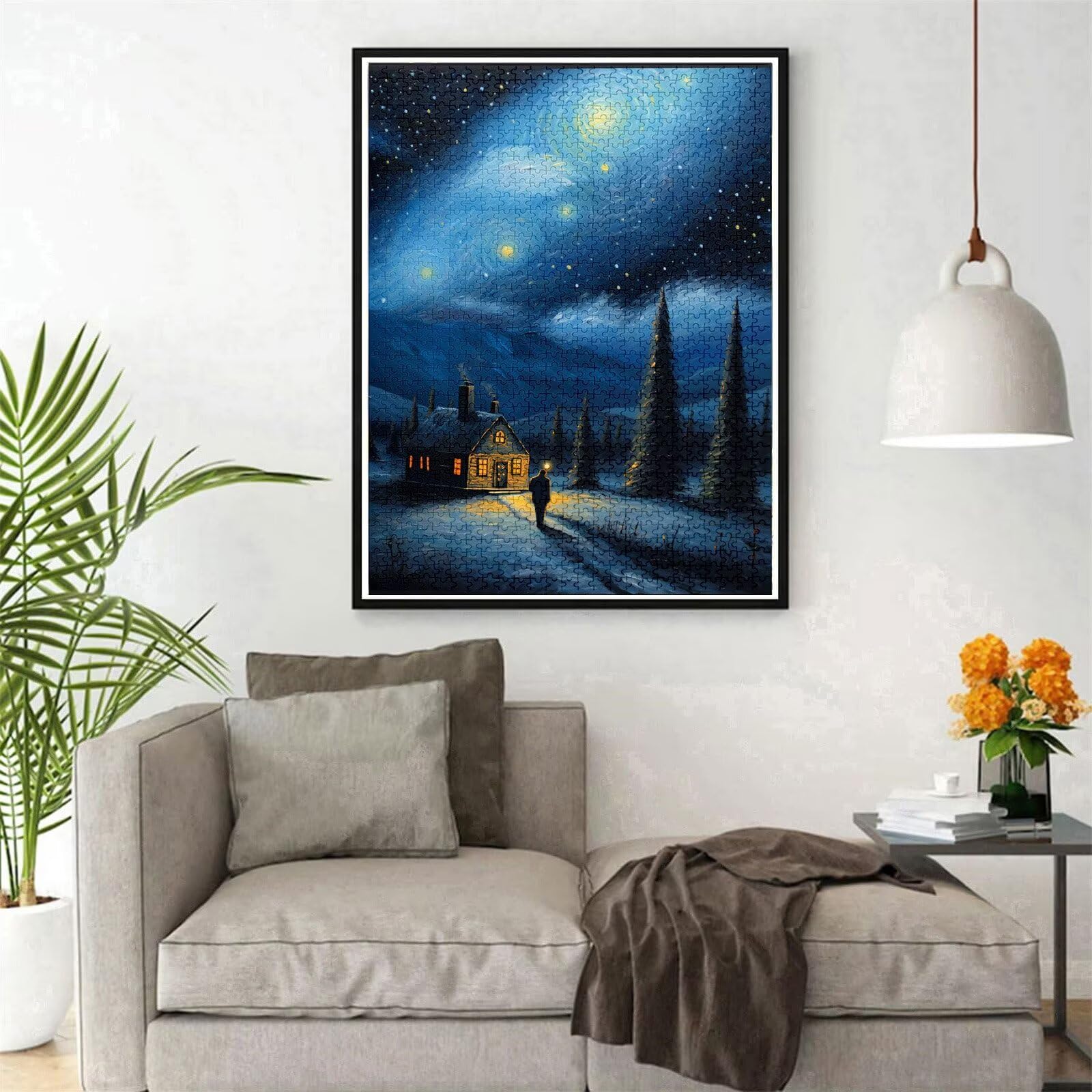 Puzzle 5000 elementów dla dorosłych puzzle dla dorosłych 5000 sztuk, gwiaździste niebo, gry edukacyjne, drewniane puzzle, krajobraz, puzzle, prezenty dla nastoletnich chłopców w wieku 14-16 lat, 156 x