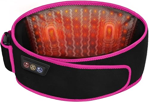 SHINE WELL Cinturón masajeador de espalda para aliviar el dolor de tejido profundo, cinturón de masaje de terapia de luz roja con 3 niveles de calor disponible en Yaxa El Salvador
