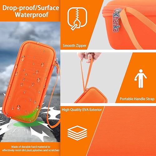 Miniatura 6 de Khanka Funda de viaje rígida de repuesto para Sonos Roam 2  Sonos Roam Altavoz Bluetooth inteligente portátil (naranja)