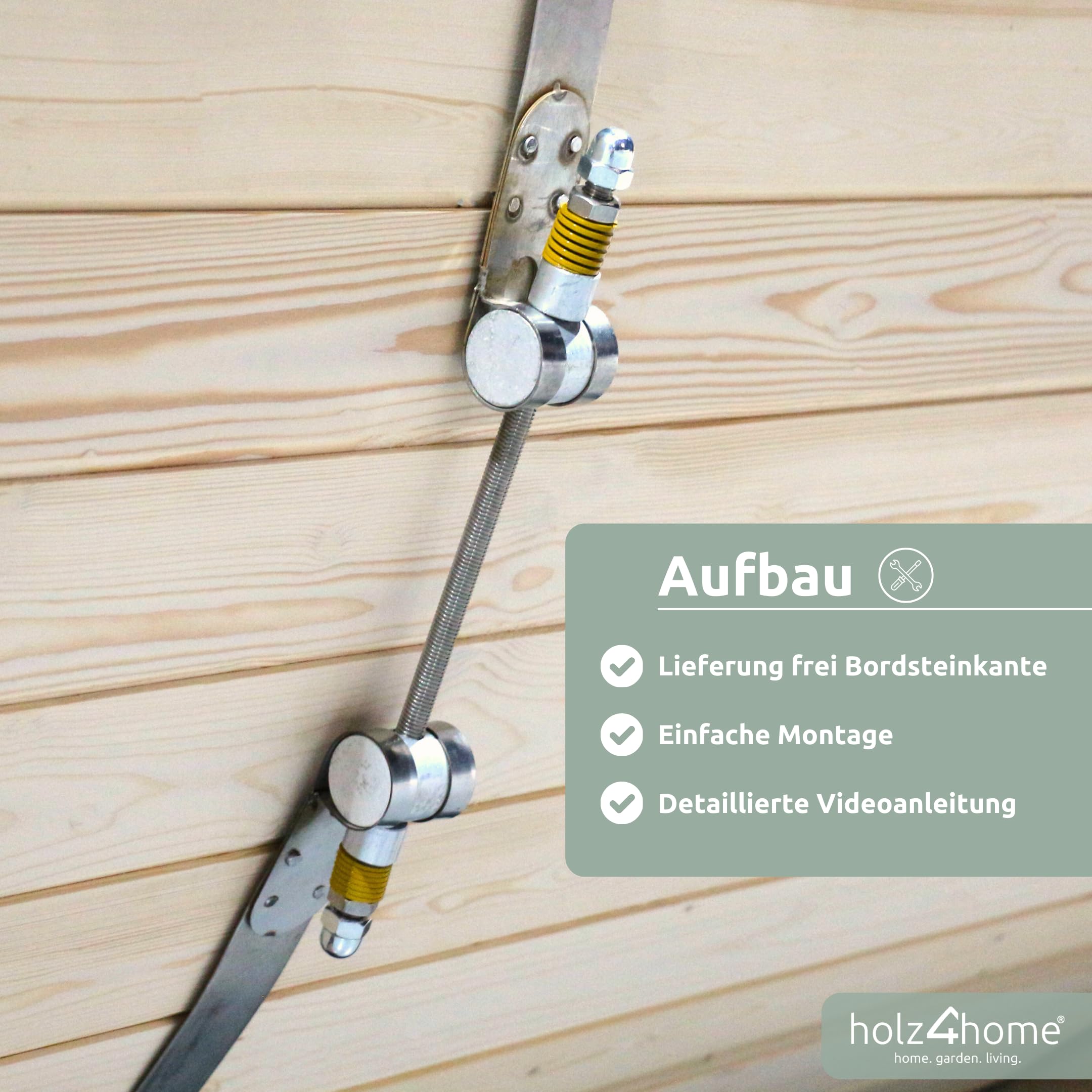 holz4home® Fasssauna Pini Wood inkl. Elektroofen I Gartensauna aus Fichtenholz I Aussensauna Saunafass Sauna für Terrasse Aussenbereich (Sauna L)