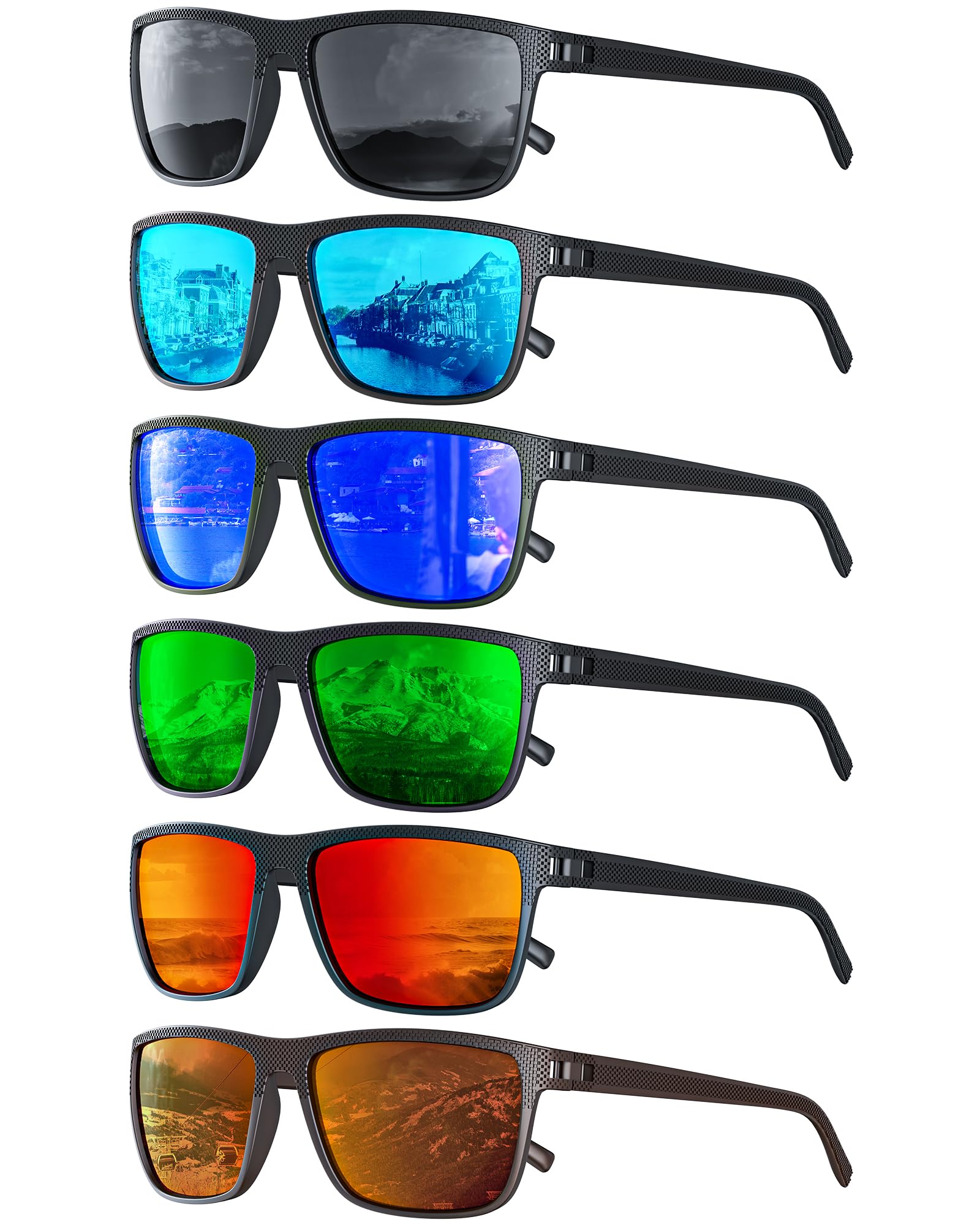 Sunglasses-Men Polarized Mens Sunglasses: Classic Women Sun Glasses UV Protection for Fishing