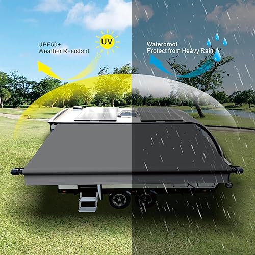 Miniatura 3 de Dulepax Repuesto de tela de vinilo de 16 onzas para autocaravana (tela de 15 pies 2 pulgadas) para cámper, repuesto universal para todas las marcas