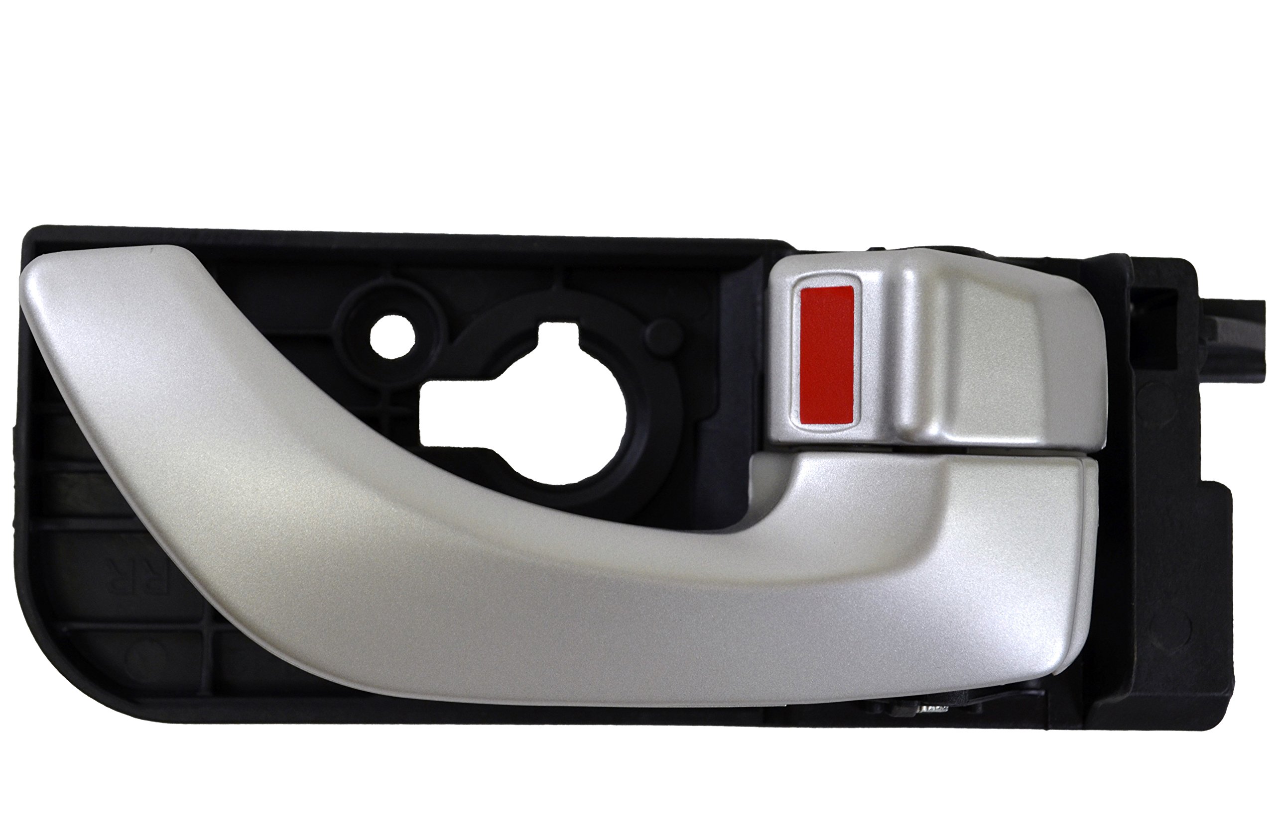 PT Auto Warehouse HY-2307P-RR - Inside Interior Inner Door Handle Painted Silver - Passenger Side Rear