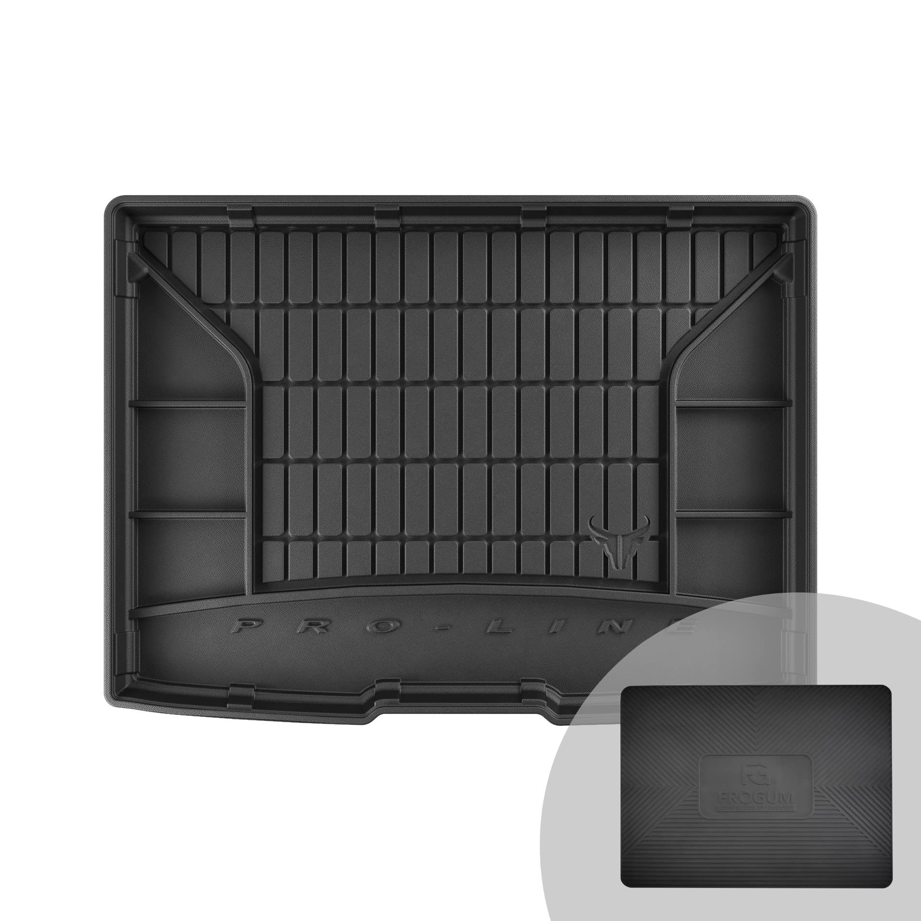 FROGUM ProLine 3D Alfombrilla Exclusiva de Goma cubeta Maletero para Ford Focus IV Desde 2018 | Práctico Organizador | Los Bordes más Altos | Al Tamaño