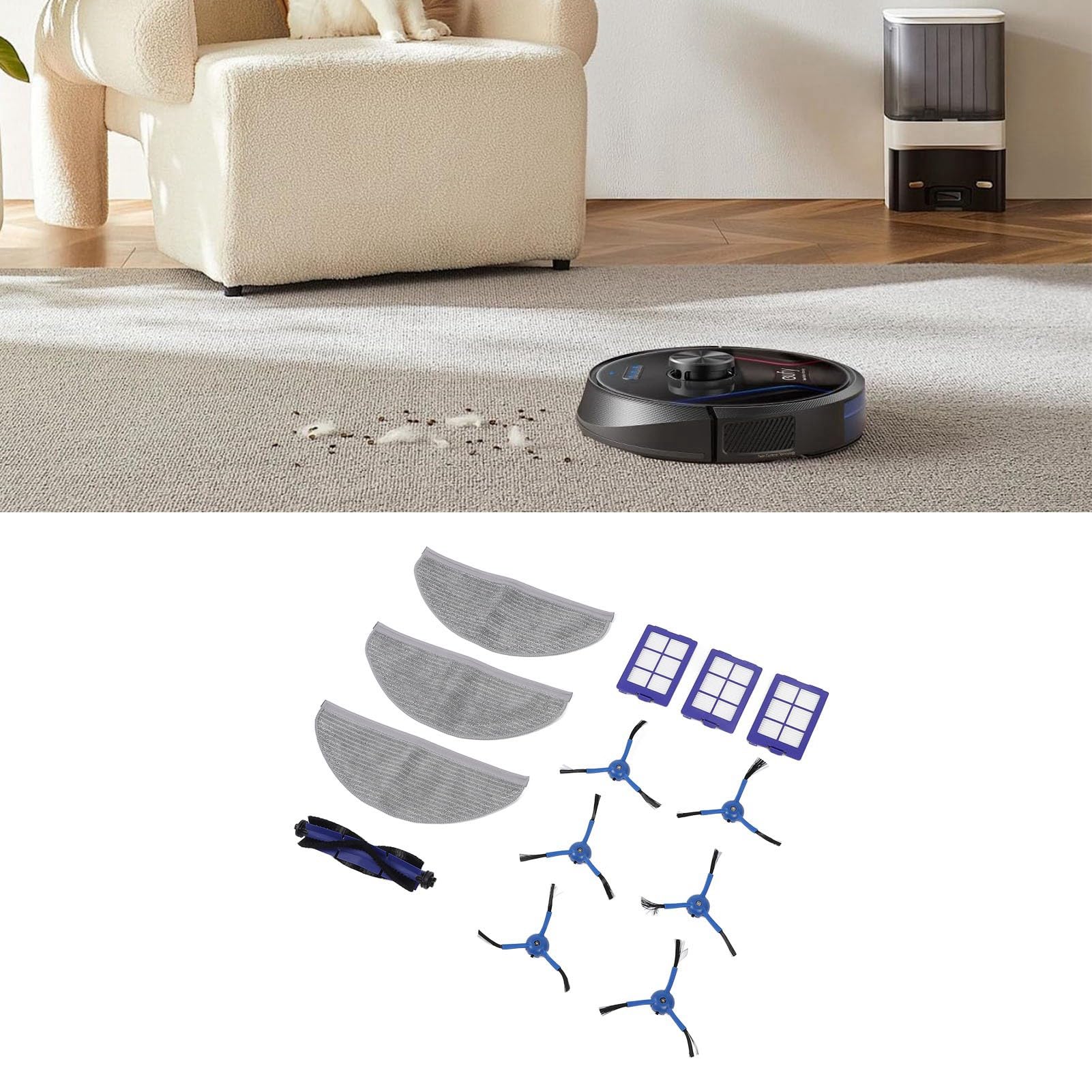 Kit di accessori la sostituzione dell'aspirapolvere , 6 spazzole RoboVac X8