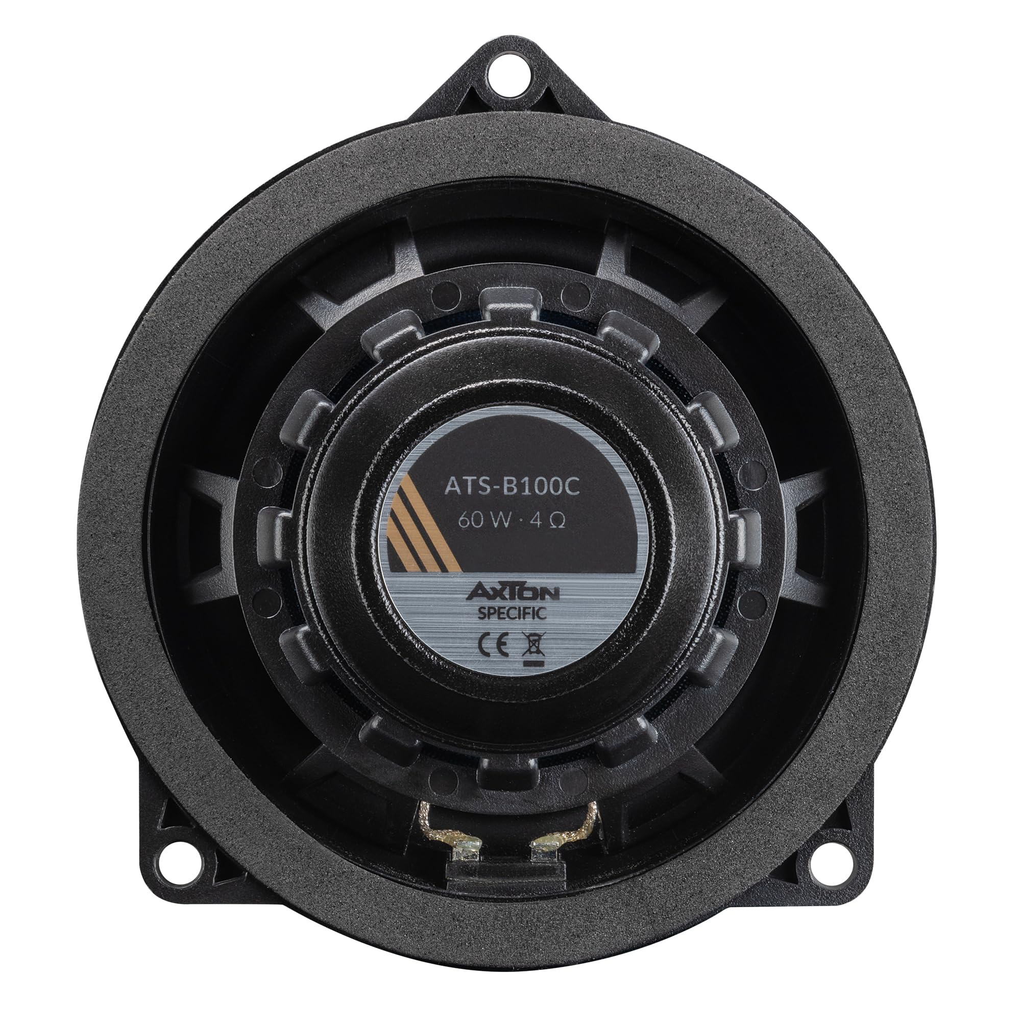 AXTON ATS-B100C – 2-Wege 10 cm Komponenten System, Autolautsprecher kompatibel mit BMW und Mini Fahrzeugen, 60 W RMS, 1 Paar