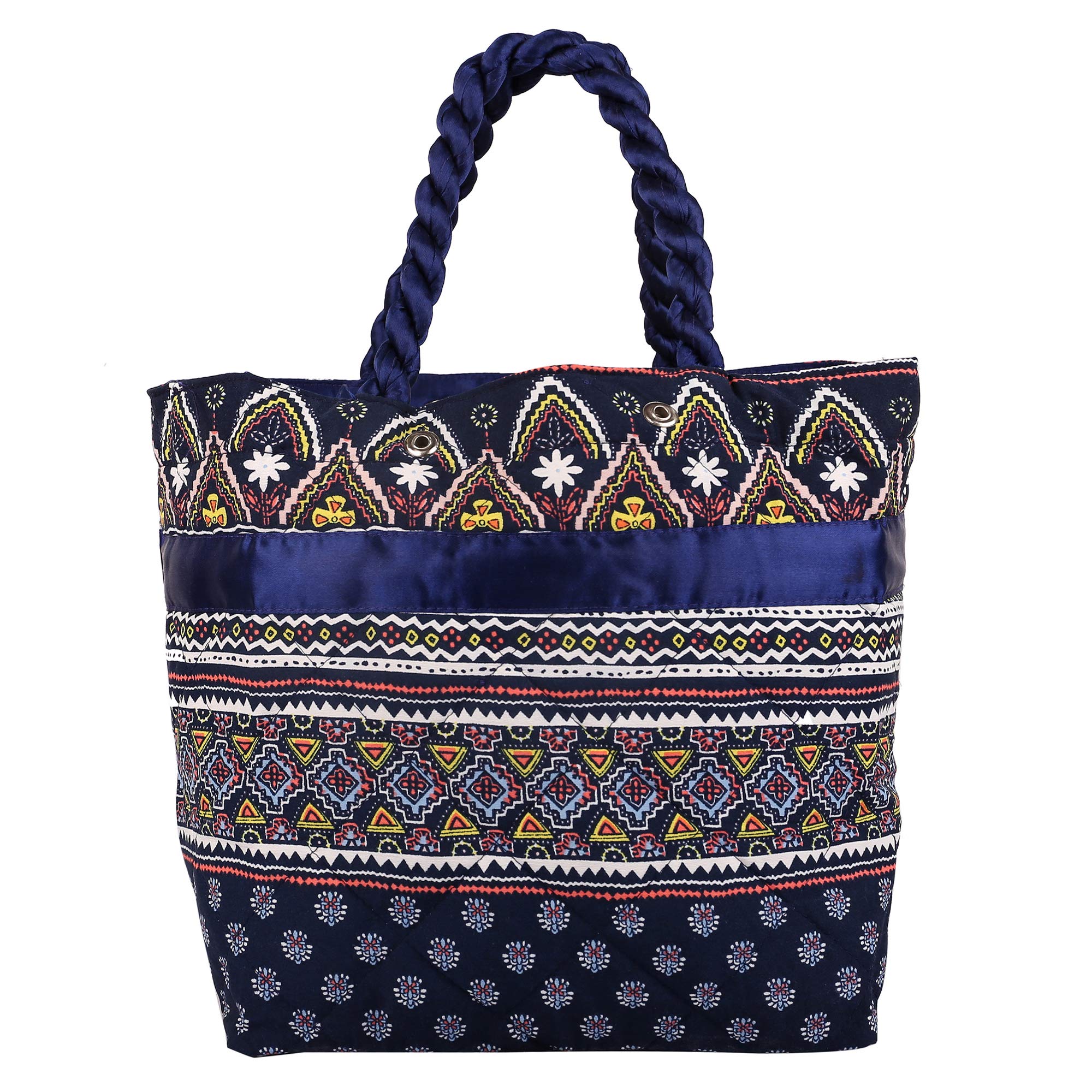 Kuber Industries Bow Design Satin Handbag, Purple - Image 4 thumbnail