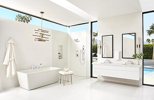 Miniatura 6 de Pfister LG49DF2C Kenzo - Grifo de baño amplio de 2 manijas de 8 pulgadas cromo pulido