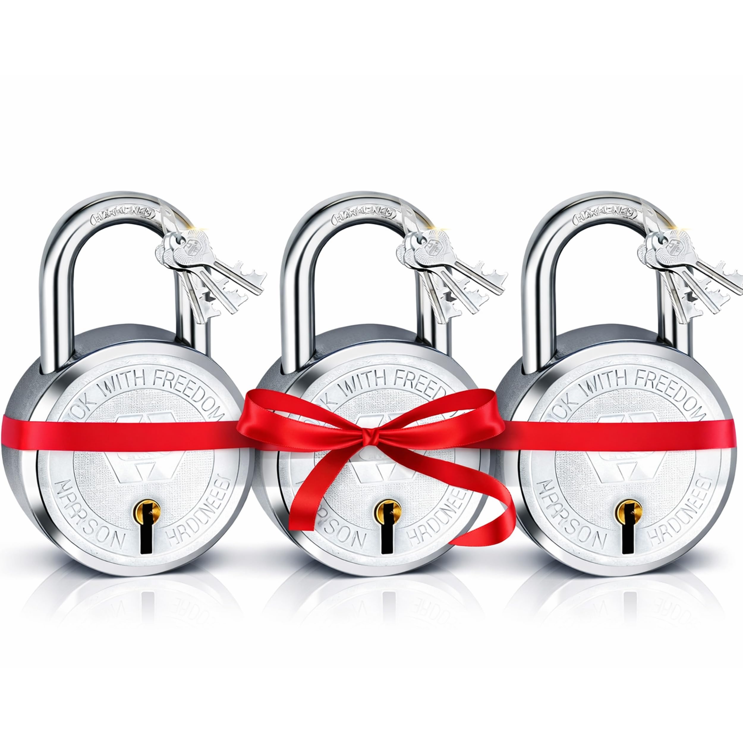 Harrison Padlocks/Round Padlock 65mm 7 Lever with 3 Keys J-SUPREME-0672 Double Locking Pack of 1/Padlock, Padlocks, Locks for Home, Locks for Main Door, gate — Amazon image 18