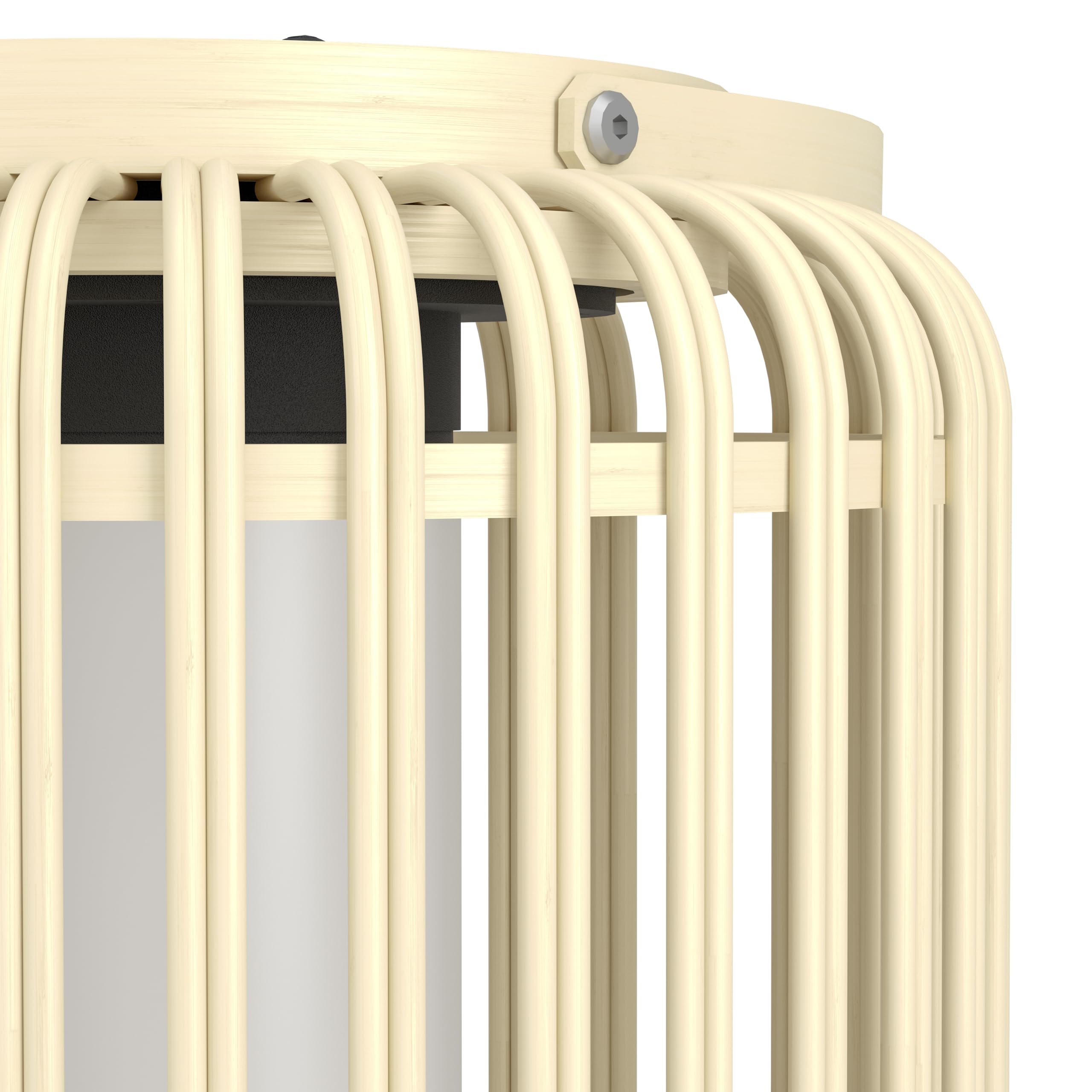 Eglo Lampada a LED da tavolo Marliano, lampada a energia solare per esterni, per giardino e patio, decorazione in rattan, per balcone, stile boho, lanterna, vimini, IP44
