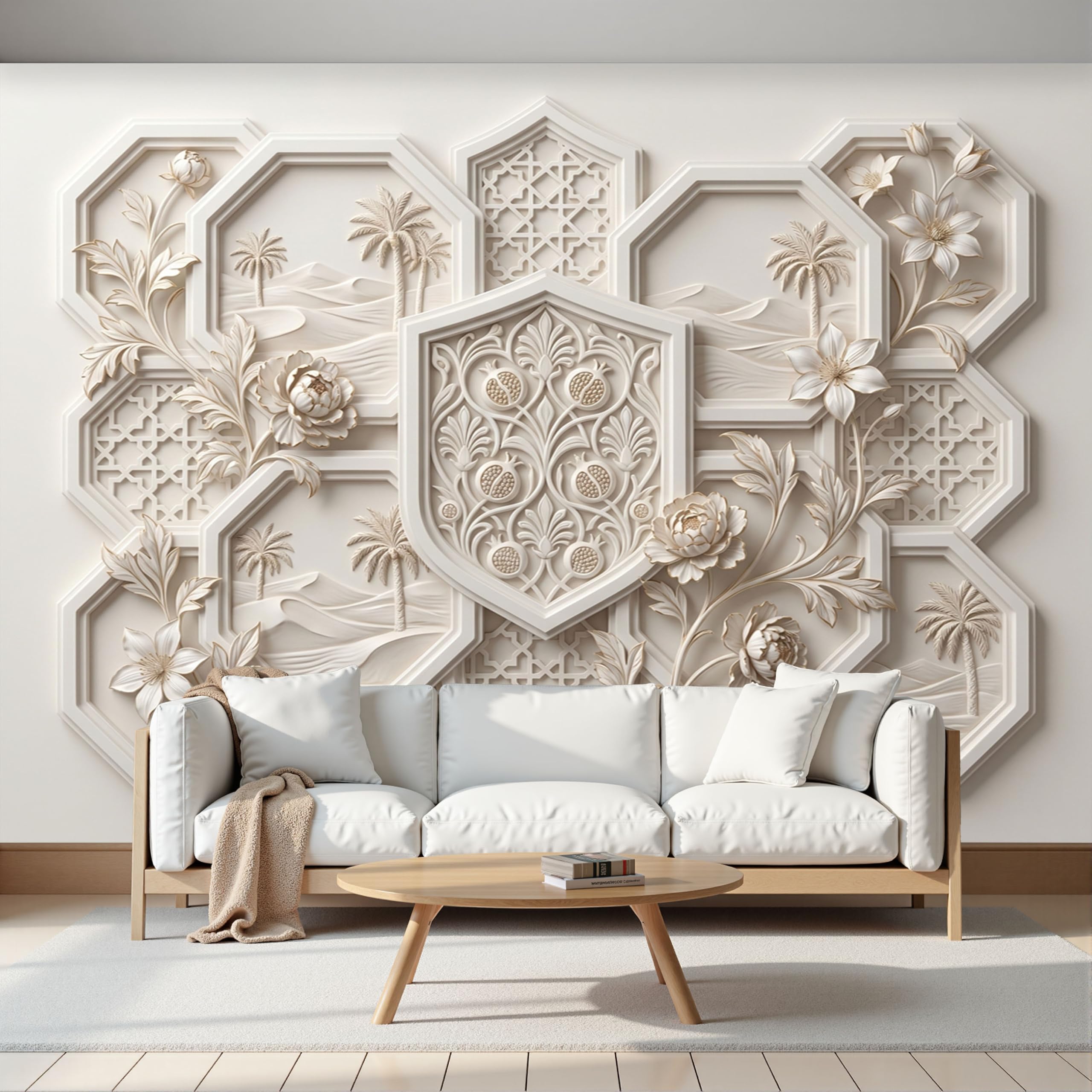 Papier peint panoramique fleurs exotiques papier peint 3D haut de gamme