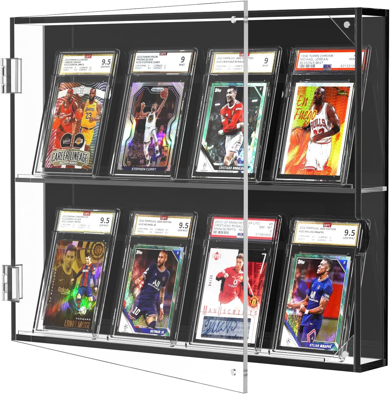 FEMELI Acrylic Baseball Card Display Case,Clear View 8