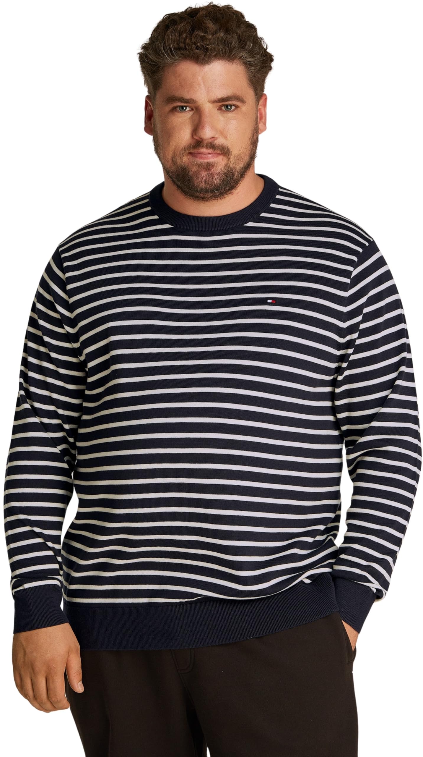 Tommy Hilfiger Jersey Hombre Essential Cotton con Cuello Redondo