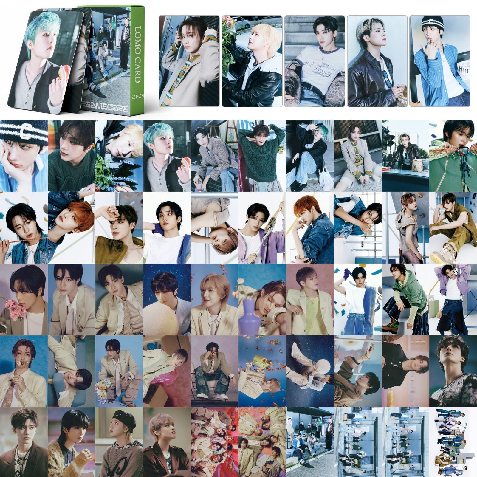 Qkdeytwtr 55Pcs Nct Dream Photocards Nct Dream Dreamscape New Album Nct Dream Postcards For Fans