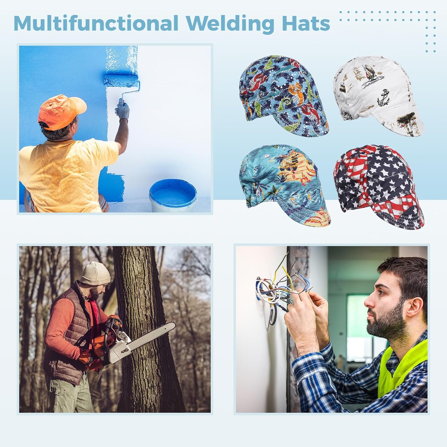 A Multipurpose Set of Welding Caps