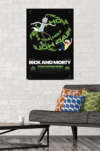 Miniatura 2 de Trends International Rick and Morty - Póster de pared con agujero del miedo