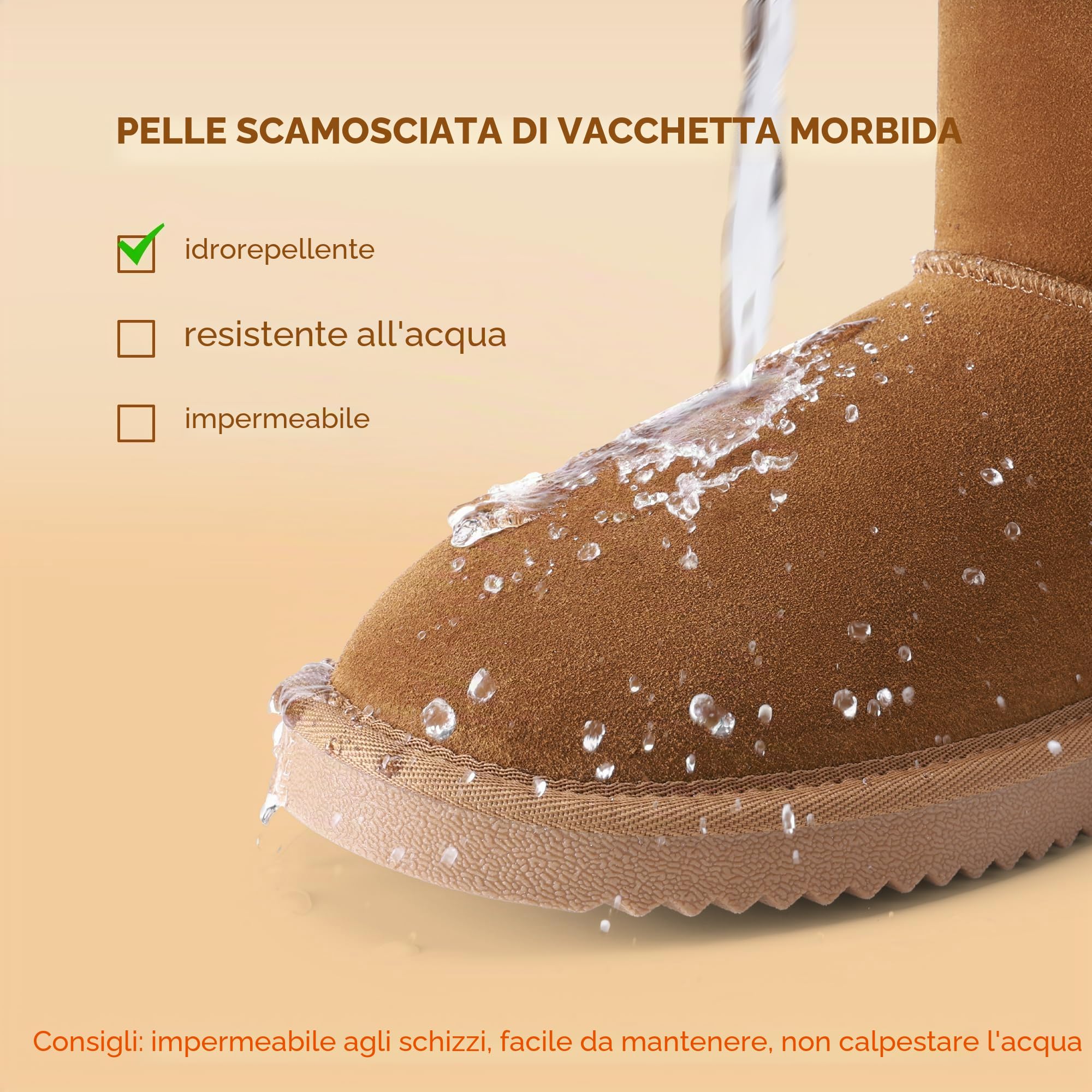DREAM PAIRS Stivali da Donna Alla Caviglia Stivali Invernali Impermeabili da Neve Caldi e Comodi Stivali per Donna FuzzyClassic