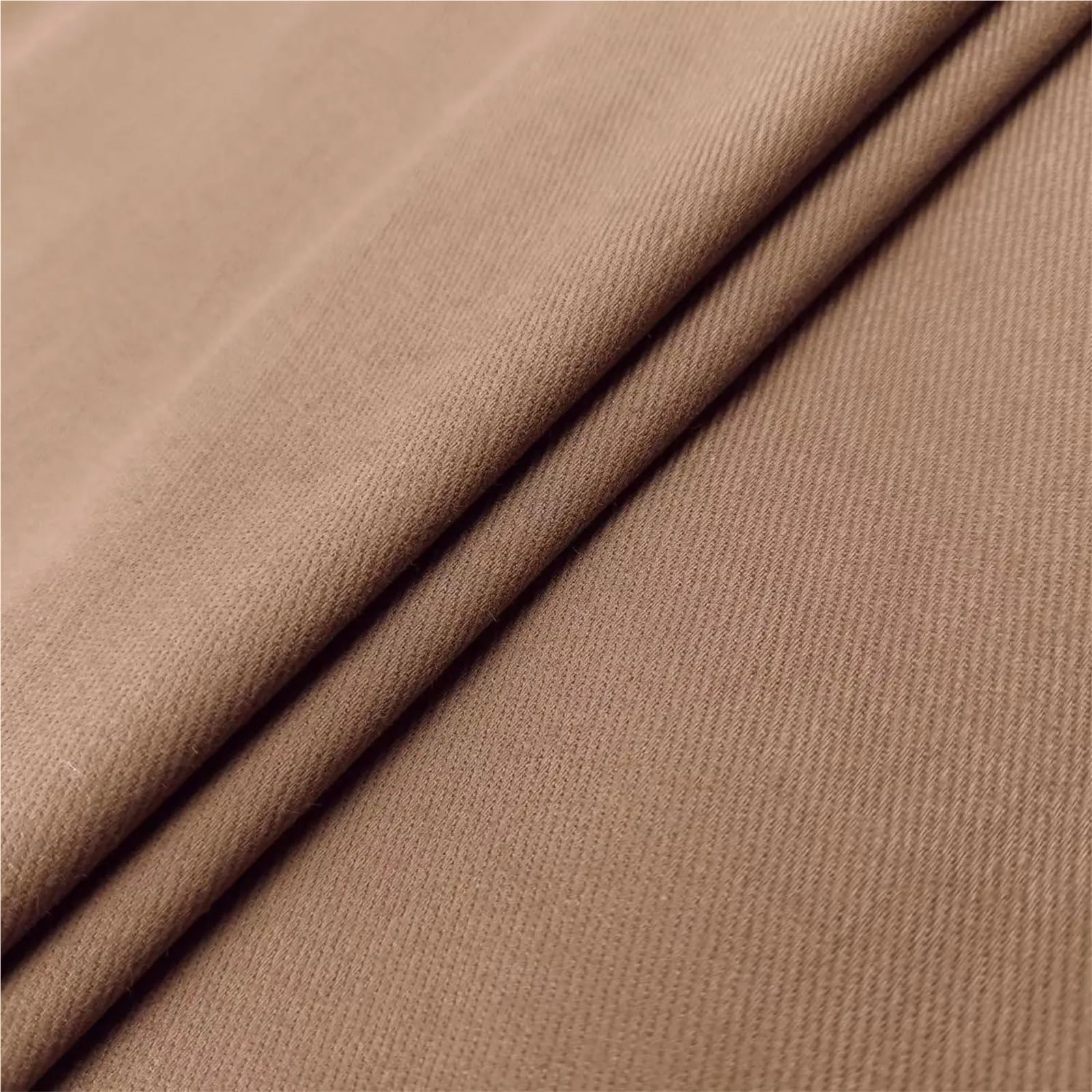 Tkanina dżinsowa, Tkanina bawełniana dżinsowa na metry wielokolorowa 100x150cm do szycia DIY(Brown)