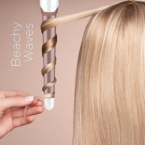 Miniatura 5 de Conair Varita rizadora de cerámica doble de 1 14 pulgadas a 34 pulgadas, varita cónica produce ondas playeras