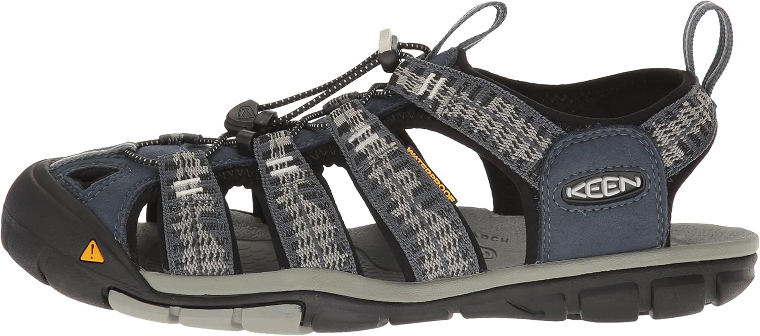 KEEN Men's Clearwater CNX Hiking Boot, Midnight Navy/Vapor, 7.5 M US