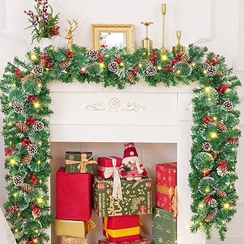 クリスマスガーランド　50㎝ Amazon.co.jp: クリスマスガーランド、ガーランドクリスマス