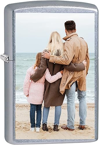 Miniatura 6 de Zippo Personaliza tu imagen, foto o logotipo con impresión UV de Zippo para padrinos de boda, grabado en la parte posterior, regalo de Navidad,