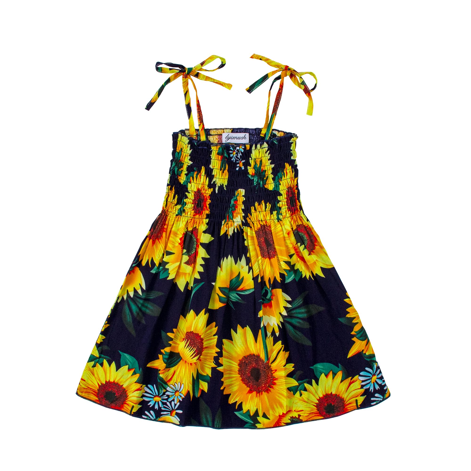 LYSMuch 1-7T Toddler Baby Girl Sleeveless Boho Dress Spaghetti Strap Outfit Casual Clothes