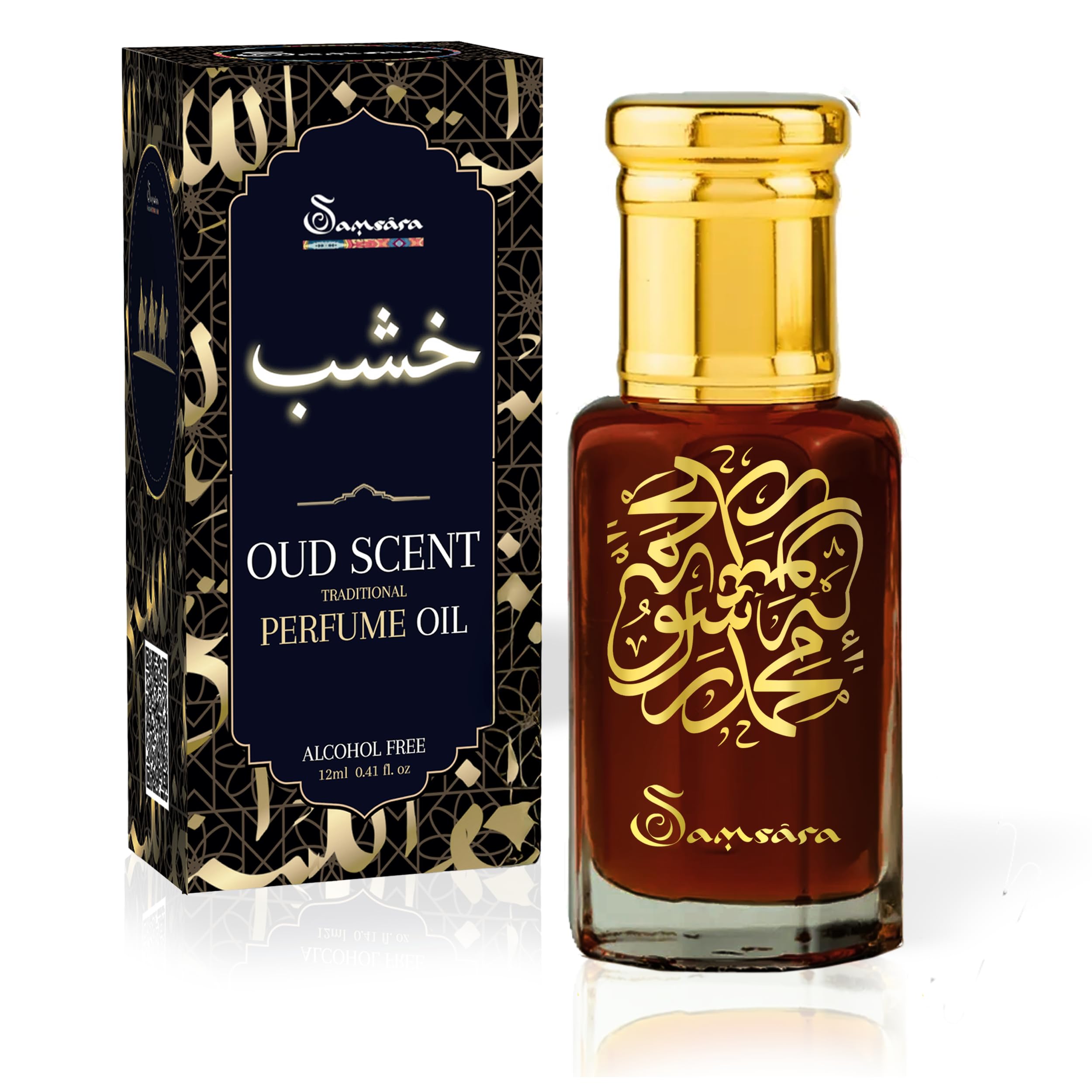 Arabski zapach [formowany w oleju - bez alkoholu] arabski zapach dla kobiet i mężczyzn - intensywny zapach - trwały - naturalny - autentyczny | Oud do ciała - włosy - tkanina | Dubai Oud - 12 ml