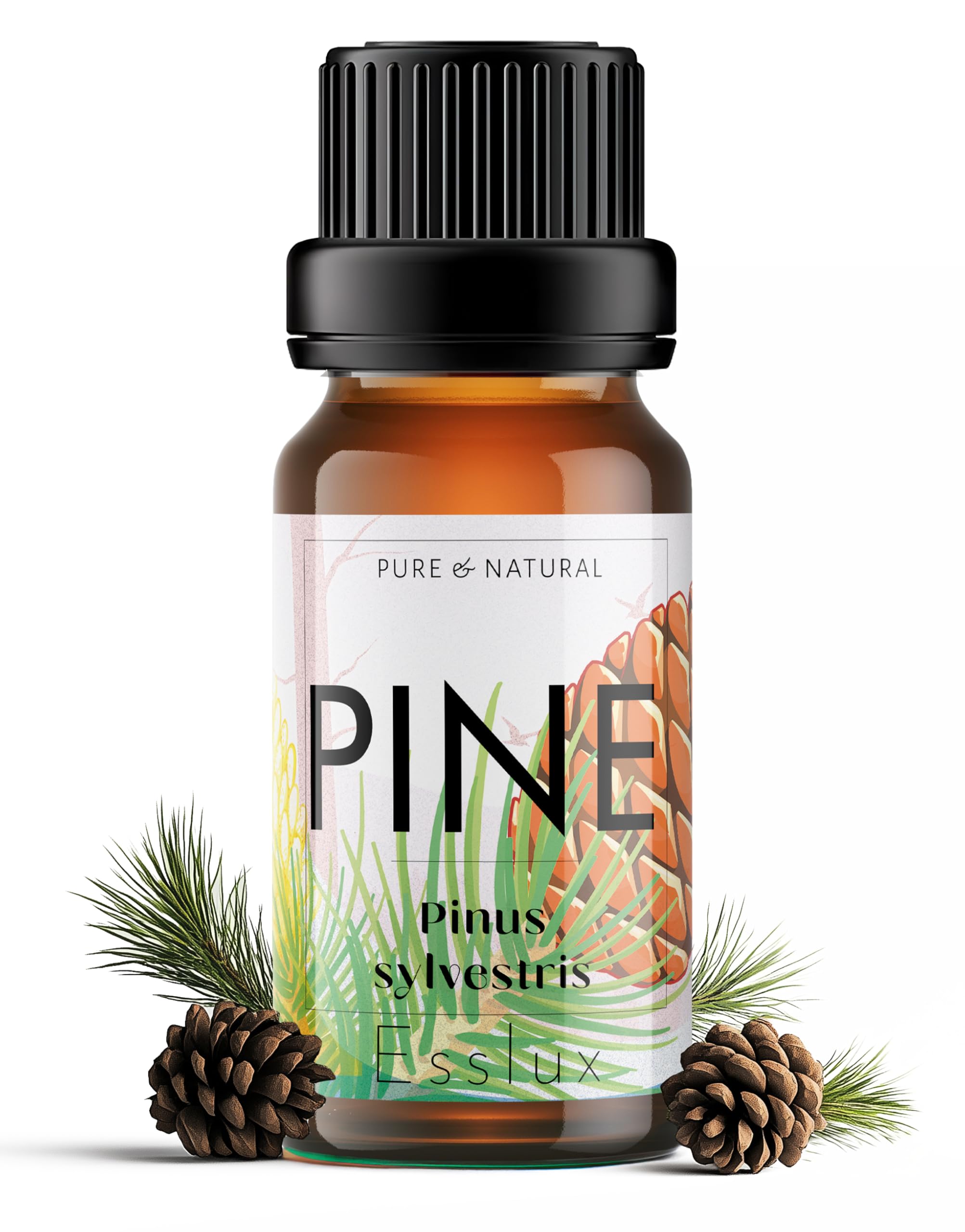 Sponsored Ad - Esslux Pine Essential Oil for Diffuser - 100% Pure & Natural | Invigorating Fall Pine Aroma for Candle Making, Soap Making & DIY Projects | Perfect for Aromatherapy & Refreshing Spaces, 10 ML