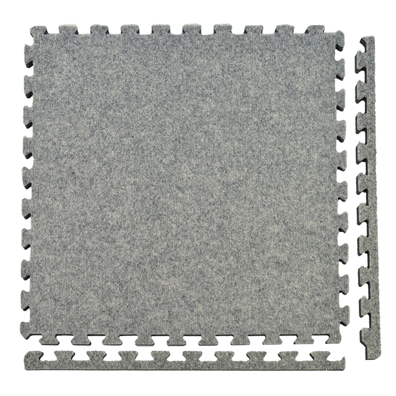 Greatmats Royal Carpet Tile, Light Gray, 2ft x 2ft | 15 Pack