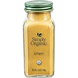 Simply Organic Ground Ginger Root, 1.64 Ounce, Non ETO, Non Irradiated, Non GMO, Complements Both Sweet & Savory Dishes