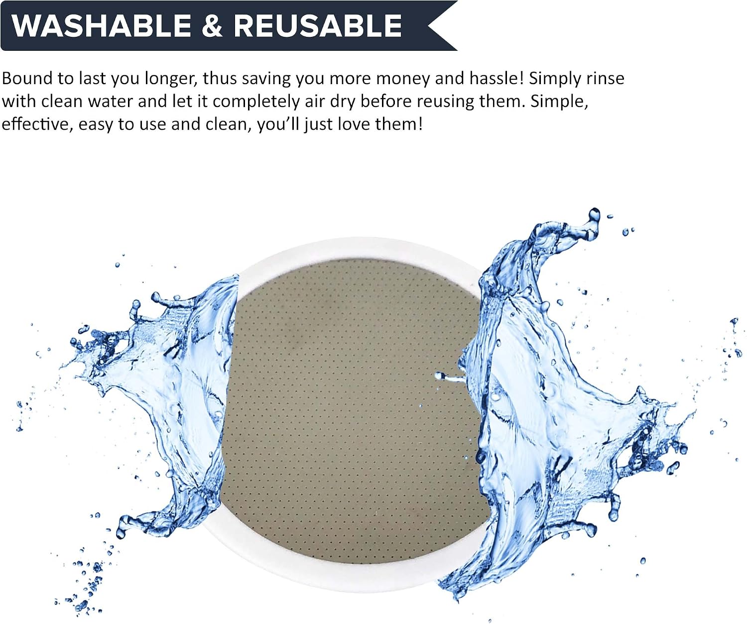 Think Crucial Replacement Disk Coffee Filter – Washable and Reusable Deluxe Stainless Steel and Rubber Disk Filter – Fits All Toddy Cold Brew System Makers – Bulk (1 Pack)