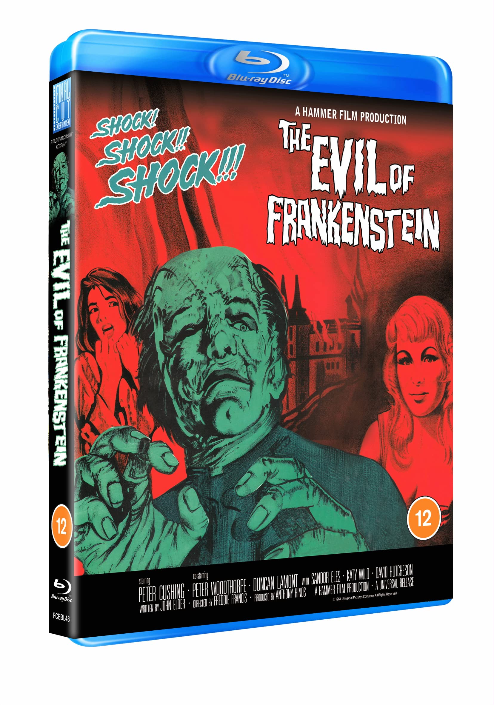 THE EVIL OF FRANKENSTEIN BLU RAY [Region B]
