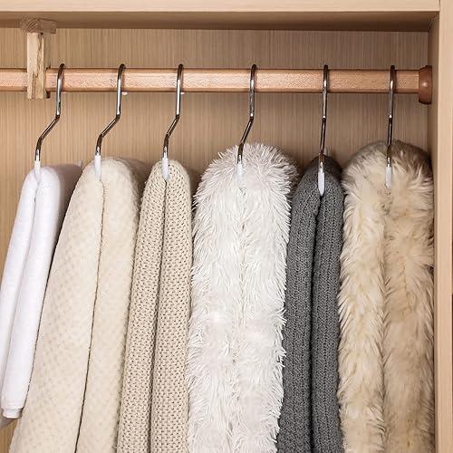 Miniatura 2 de VASLIM Paquete de 8 perchas resistentes con revestimiento de vinilo negro antideslizante, ideal para edredones, manteles, toallas, sacos de dormir,