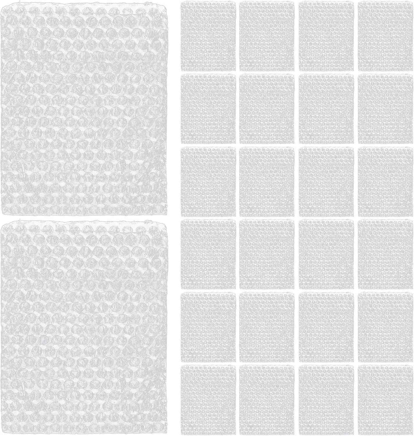 Toddmomy 300pcs Wrap Pouches, 8x6", 2mm Thick, Clear Bubble Bags | Protective Cushioning Wrap for Packing Shipping Moving or Storage Fragile Items, Mailing Supplies