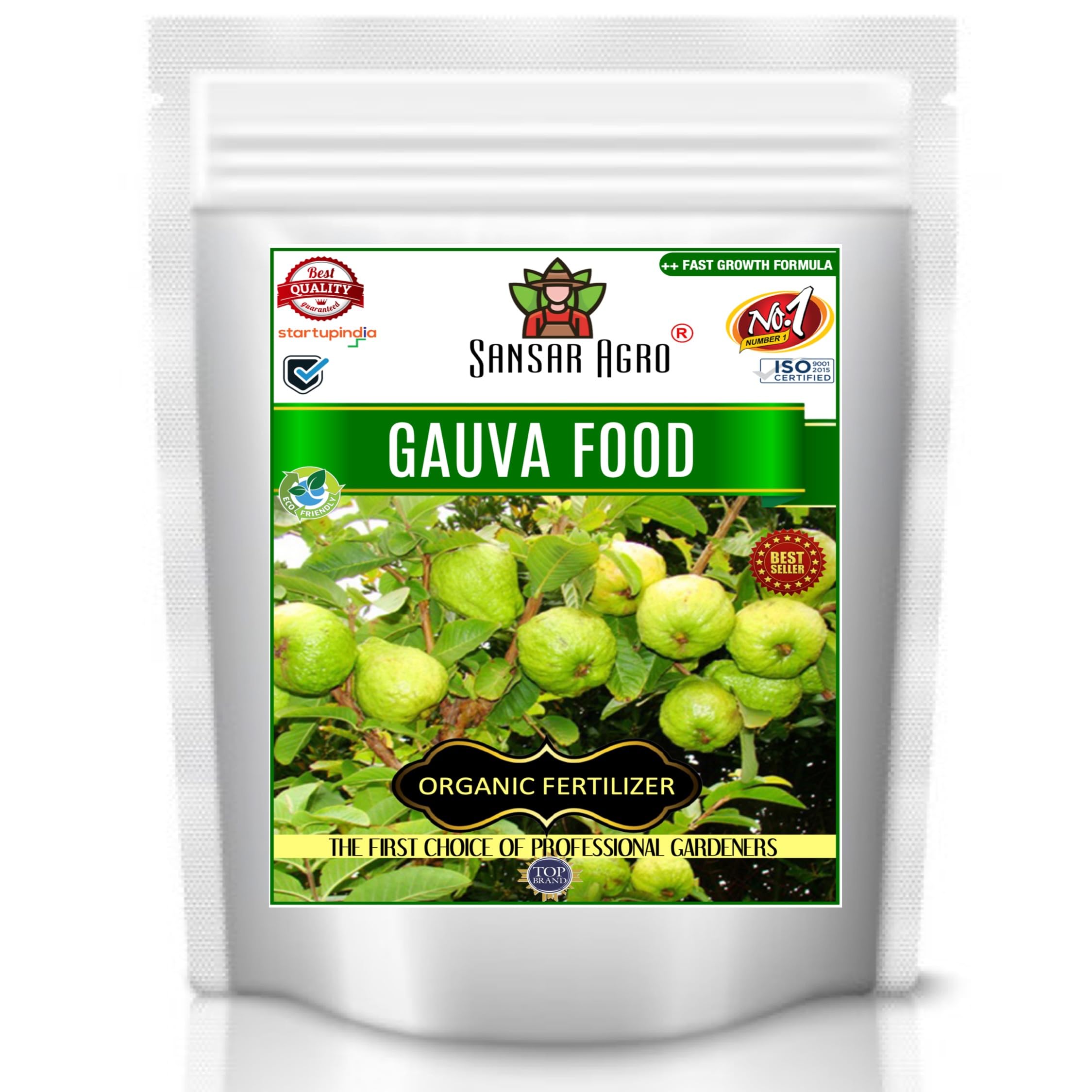 Sansar Agro® Guava Food, Essential Organic Fertilizer for Guava Plants, Double Filtered with All Required Nutrients and Active Micro-organisms for heavy flowering (900)