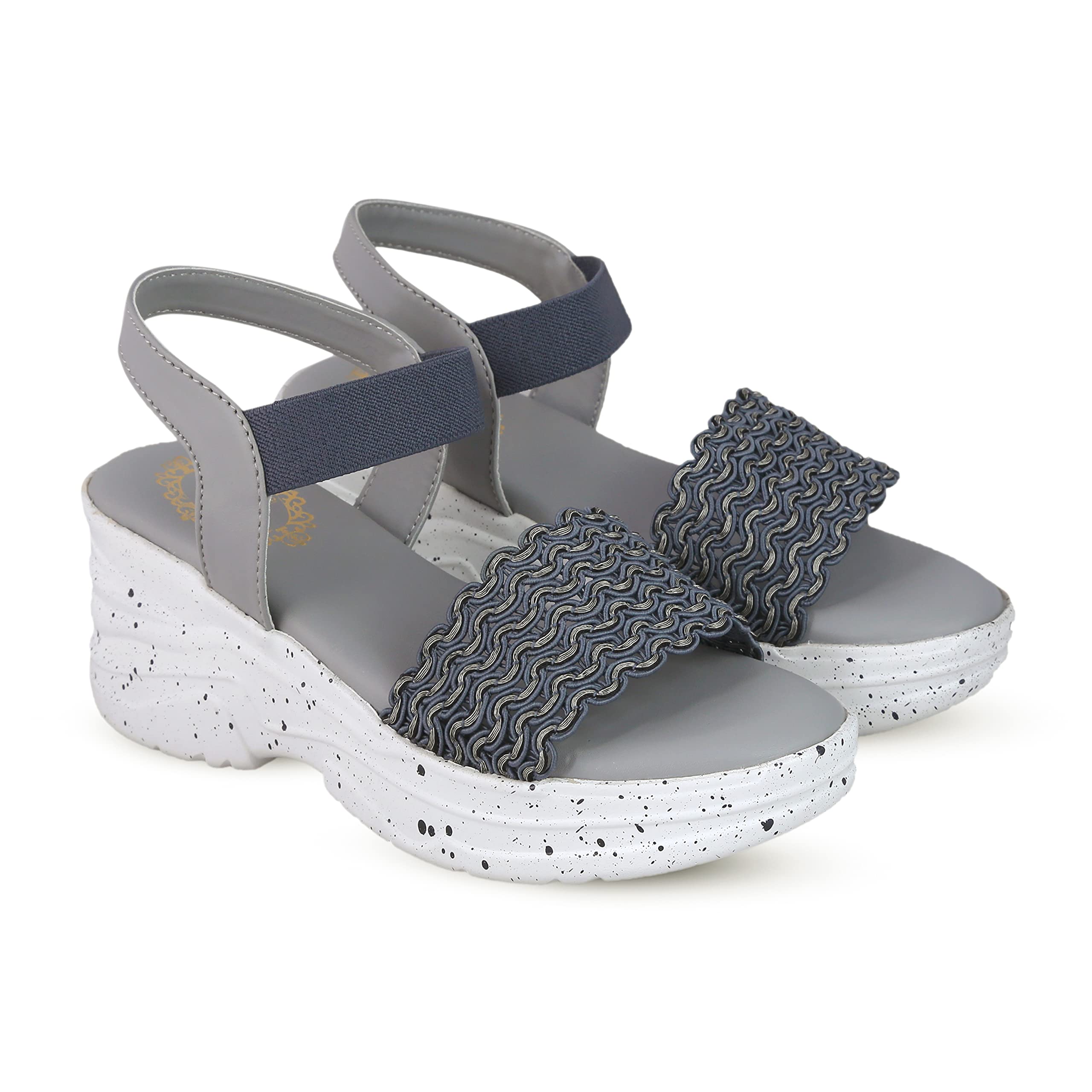 madam glorious womens/girls wedges casual comfy chunky toe sandal wedges sandal,comfy thread art wedges sandals (B093Y4VR2K) Amazon Price History, Amazon Price Tracker