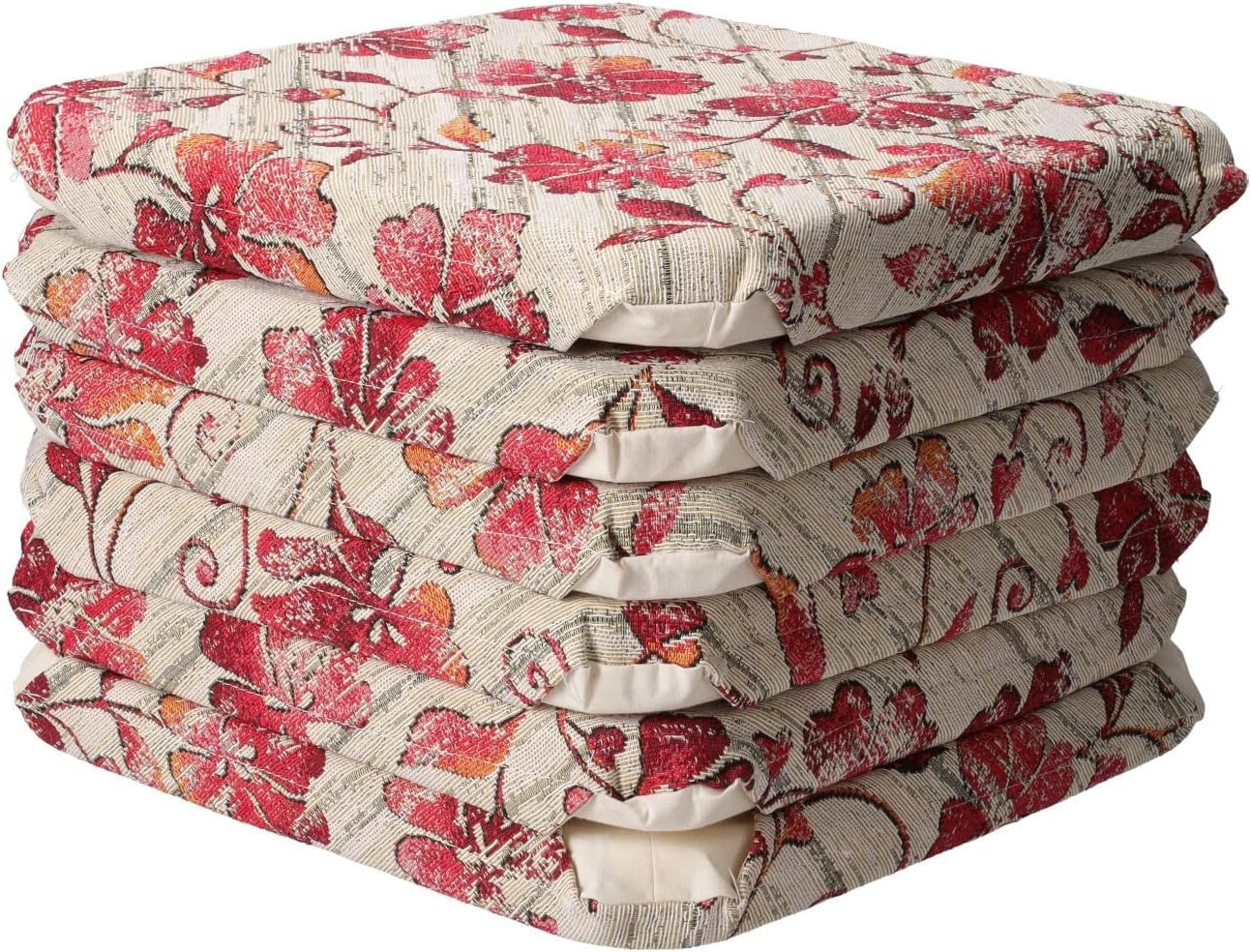 Set 6 Cuscini Coprisedia Jamaica Con Stampa Girasoli - Imbottiti E Sfoderabili, 38x38 Cm - Foto 4