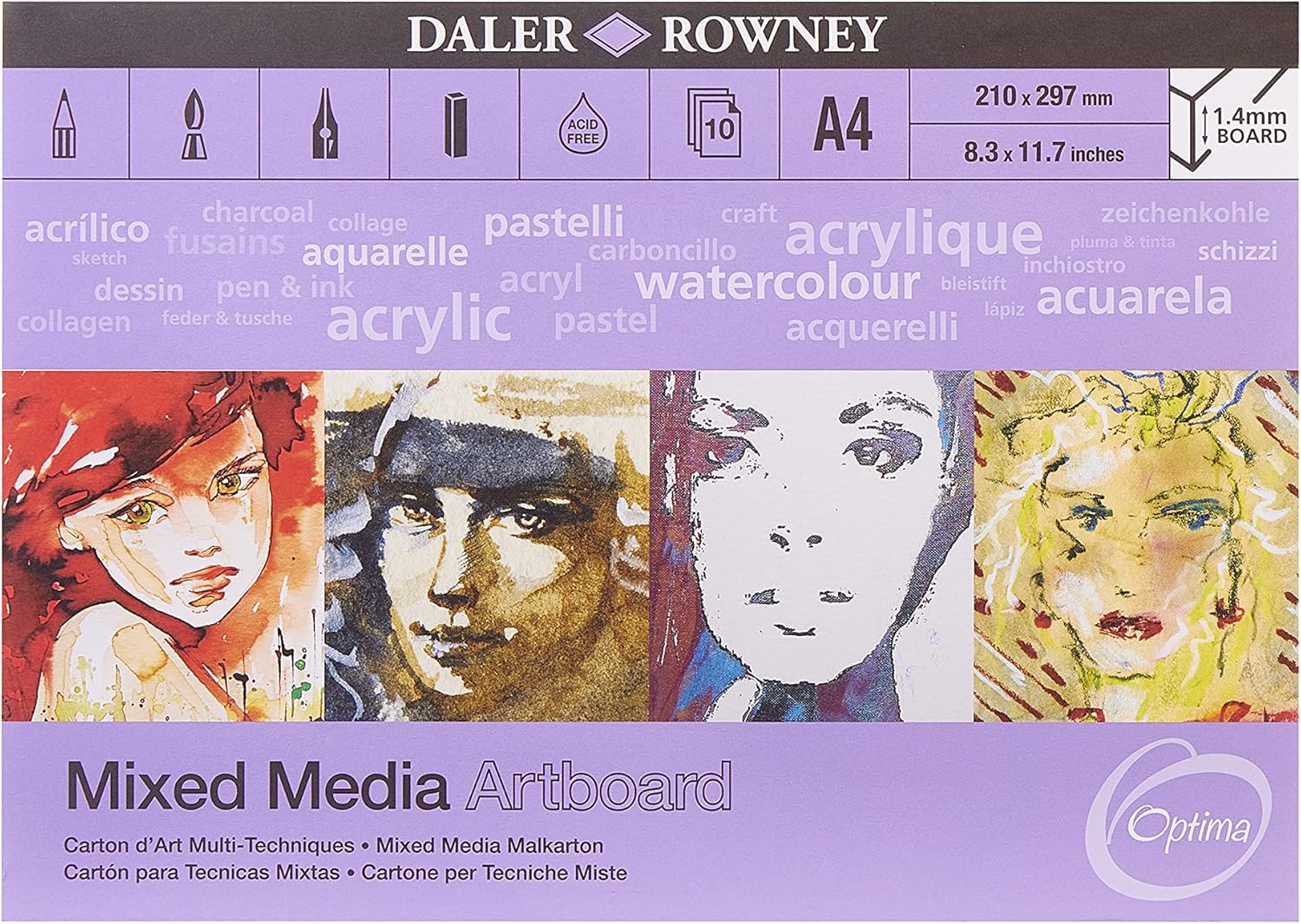 DalerRowney Mixed Media Artboard A4 Industrial & Scientific