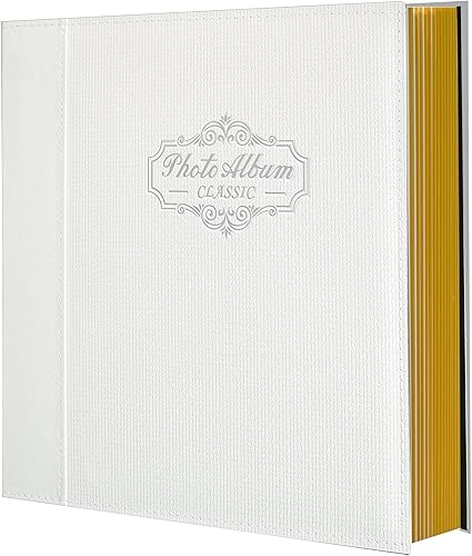 Miniatura 2 de Zoview Art Álbum de fotos con capacidad para fotos de 3 x 5, 4 x 6, 5 x 7, 6 x 8, 8 x 10, cubierta de cuero, página magnética autoadhesiva, álbumes