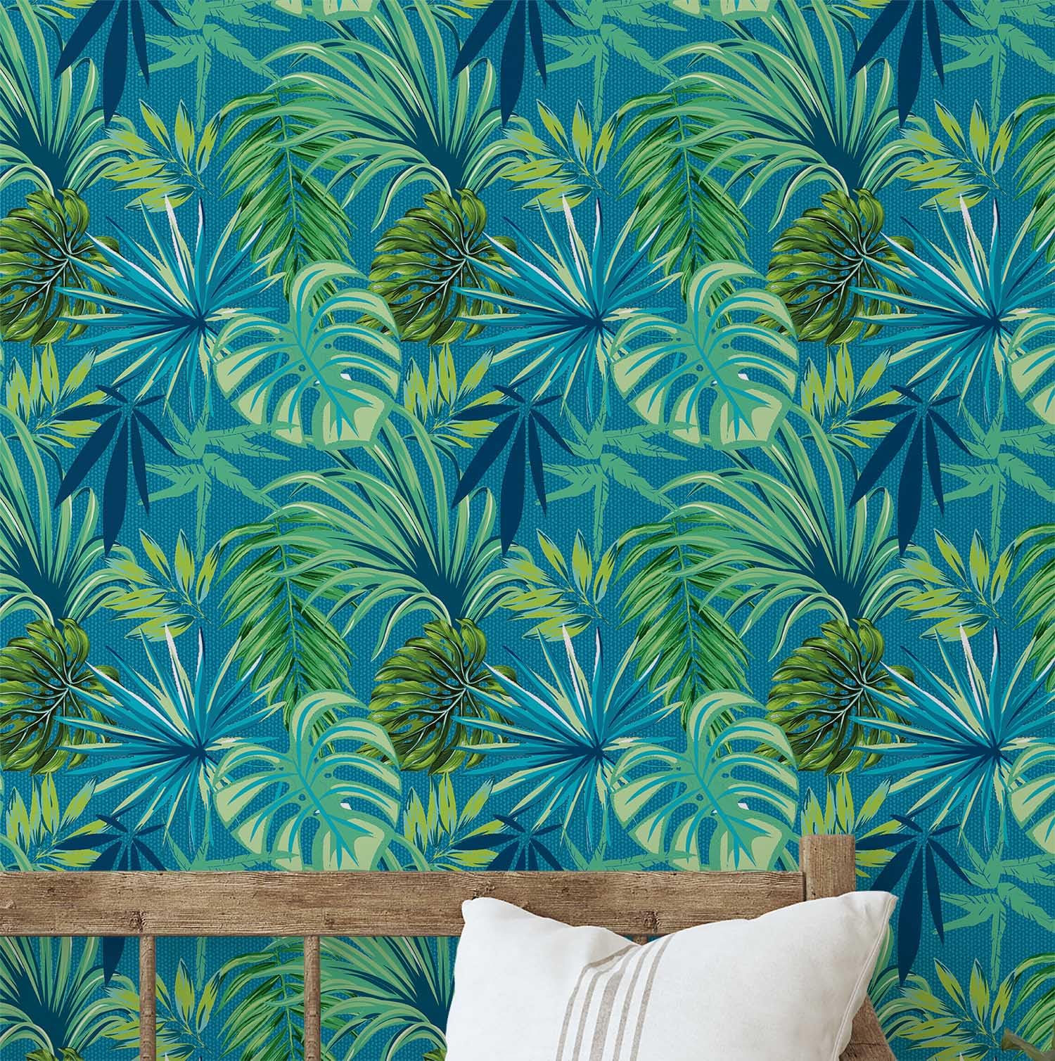 Papier peint tropical Palm Delight pour décorer un salon moderne