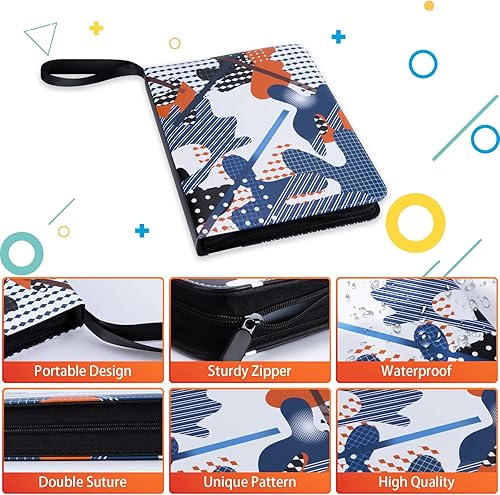 Miniatura 2 de Carpeta para tarjetas coleccionables, 900 tarjetas con 50 fundas extraíbles, 9 bolsillos, carpeta de cuero sintético, carpeta de colección de