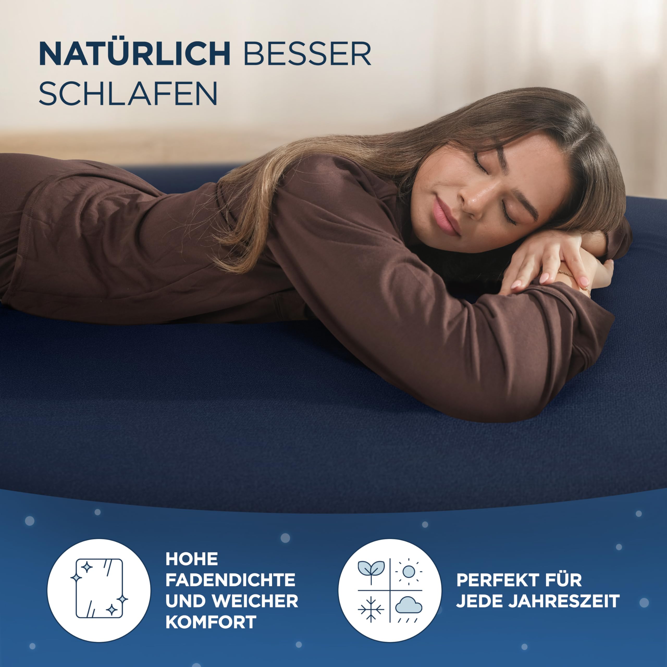Bedsure DXHome Hoeslaken, 140 x 200 cm, tot 30 cm, bedlaken voor