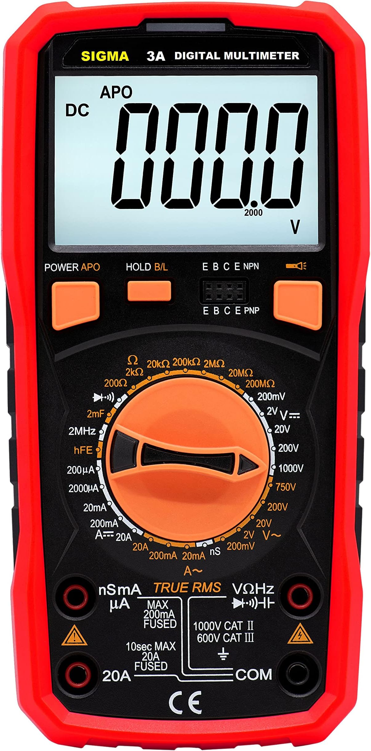 Sigma Instruments - 3A Digital Multi Meter with Calibration Certificate
