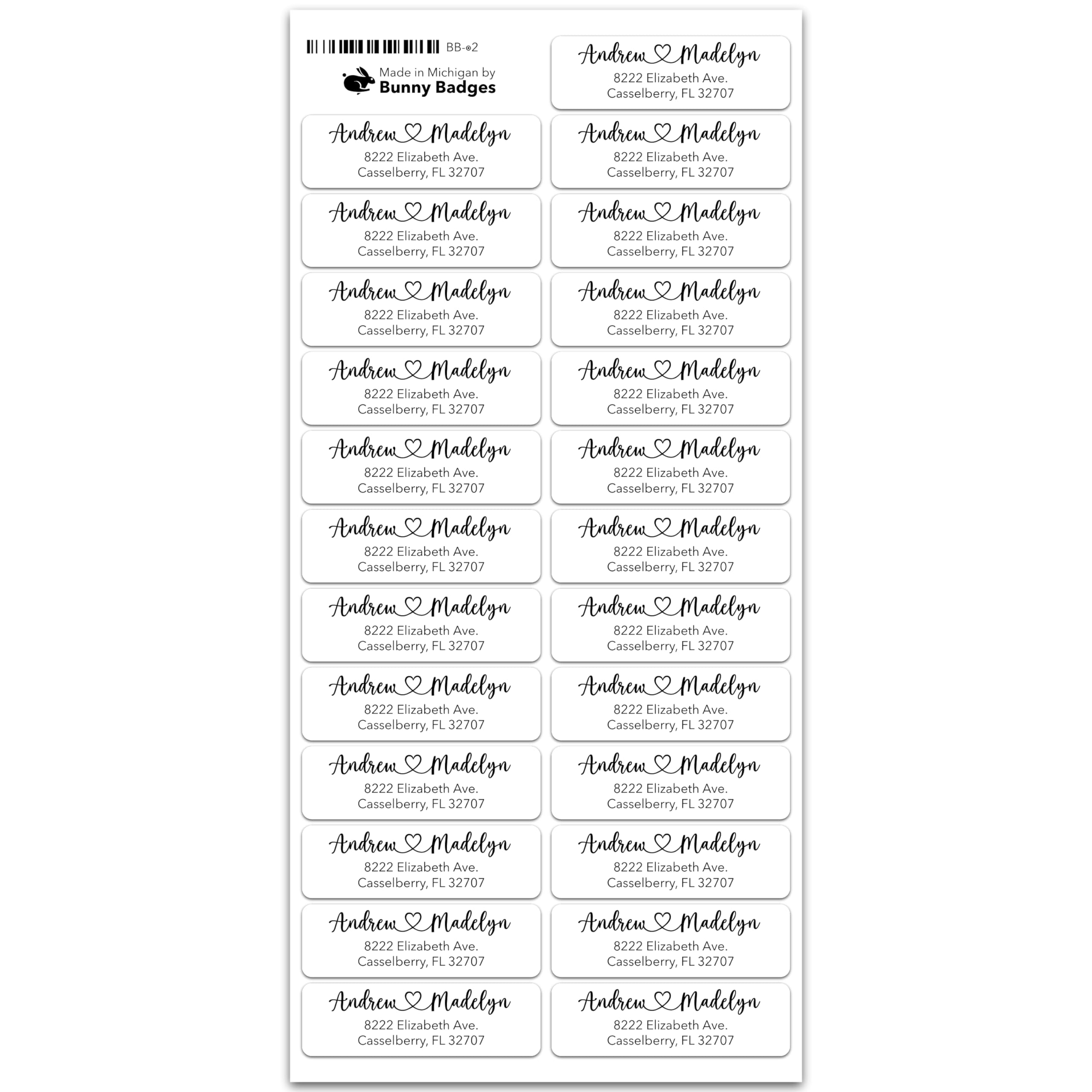 Stainless Steel Punk Earrings Custom Wedding Return Address Labels -  Personalized Stickers For Invitations (100-1000 Labels, 2.5x0.75 Inches)  Sword Dagger Earrings, image size:2560x2560