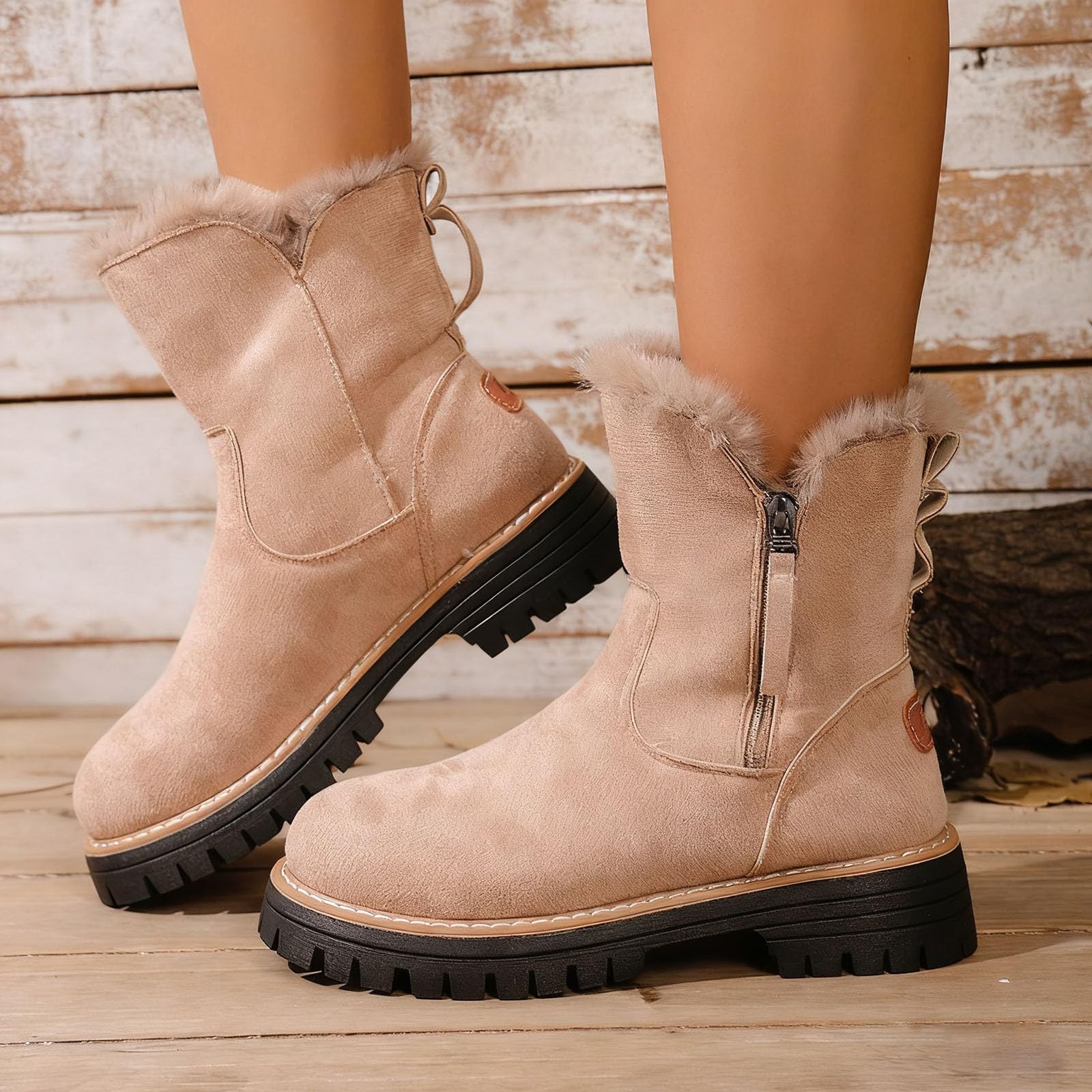 Apres Ski Femme Bottes De Neige Après-Ski Apres-Ski Botte Hiver Chaud Chaussures Glacia Barefoot Bottine Boots Chaussure Pour Grand Froid Fourrées Chaude Imperméable Bottines Montantes Randonnée