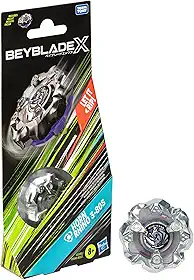 Beyblade X, Pião, Horn Rhino 3-80S - Conjunto de Brinquedo Tipo Defesa, Giro à Direita, Booster Pack - A partir de 8 Anos