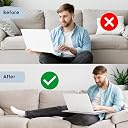 eStand Lap Board for Study | Home | Dining | Office | Laptop | Computer Desk | Reading & Writing | Multi-Purpose | Made in India | (Pine, LB 16"X24" Pine) gallery image